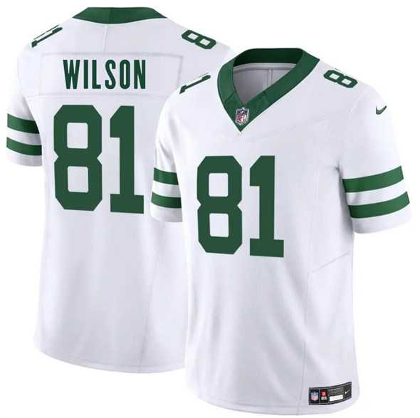 Men & Women & Youth New York Jets #81 Pokey Wilson White 2025 F.U.S.E. Vapor Untouchable Limited Stitched Jersey